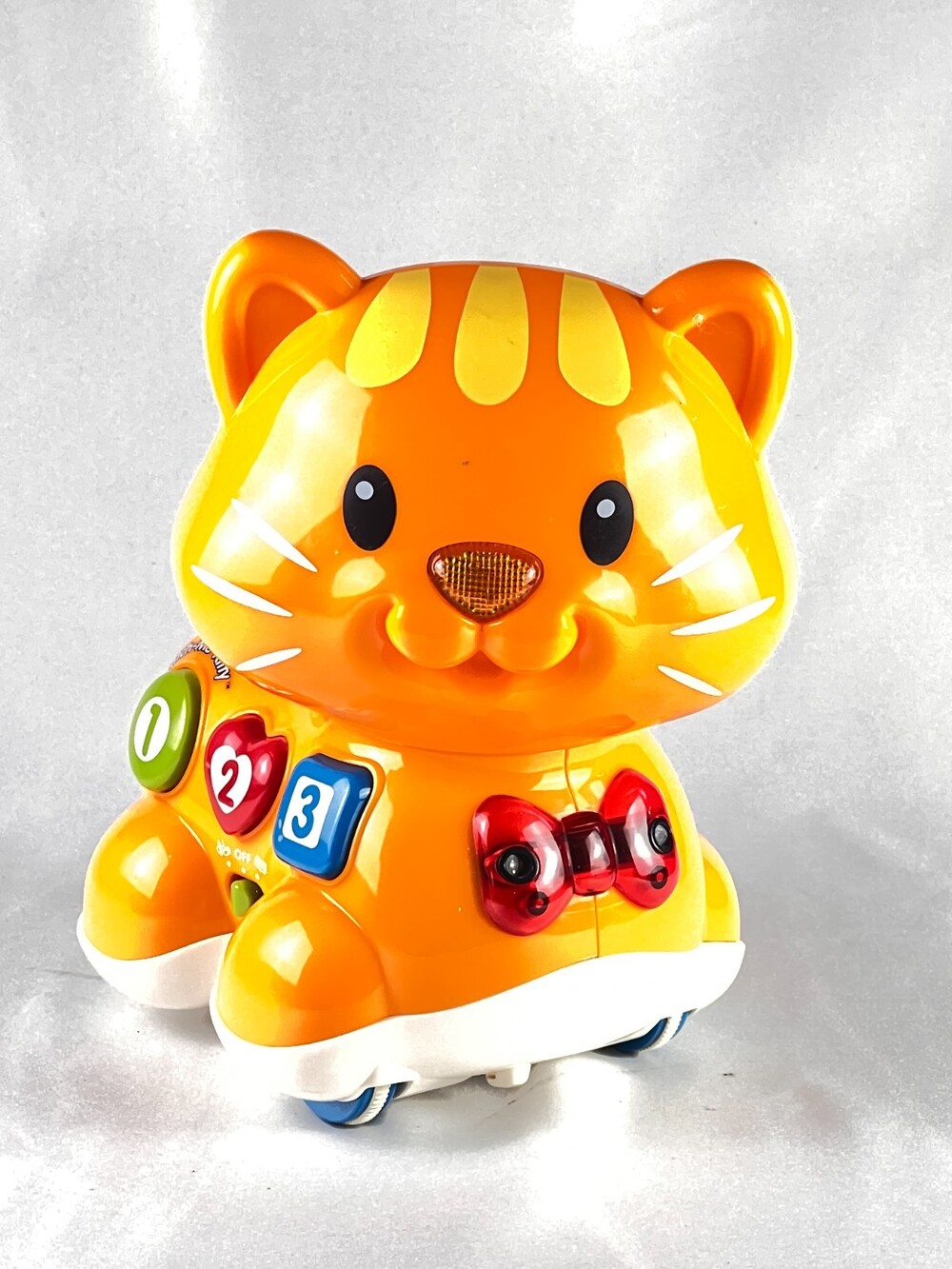 VTech Catch Me Kitty Orange Motorized Rolling Cat Crawl Learning Toy Interactive